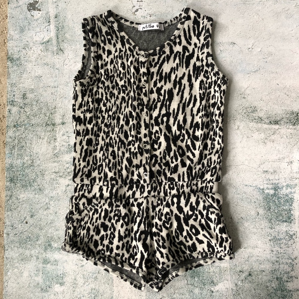 PETITBO Animal Print Romper